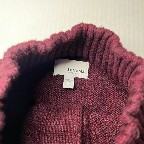 Sonoma Button Mock Neck Sweater - Picture 4 of 5